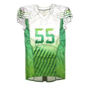 Nueva Camiseta de Fútbol Americano de Manga Corta, Transpirable, Sublimada y Personalizada, para Hombre, con Logotipo - Product Image 1