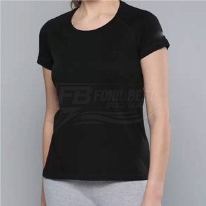 Camiseta Casual de Verano para Mujer, Cuello Redondo, Manga Corta, Transpirable, de Algodón, Personalizada, Precio Bajo 2026, Gran Venta - Product Image 1