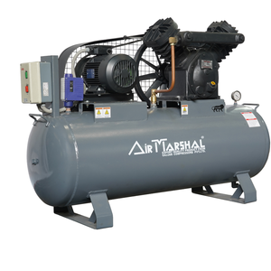 Compresseur d'air à piston haute performance avec réservoir, machine à air comprimé industrielle pour usage en usine, atelier et production N - Product Image 2