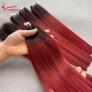 Extensiones de cabello vietnamita de trama recta de hueso, precio al por mayor, cabello brillante, colores personalizados, sin enredos, sin desprendimiento, venta al por mayor - Product Image 5