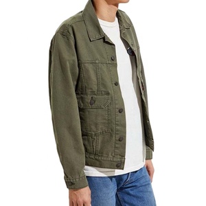 Veste en jean décontractée en toile de coton respirante pour homme, grande taille, coupe-vent, pour le travail - Product Image 3