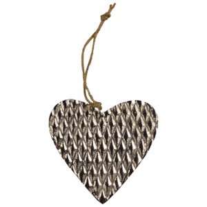 Guirlande de Noël en métal solide, design cœur brillant, idéale pour la décoration intérieure festive de Noël - Product Image 1