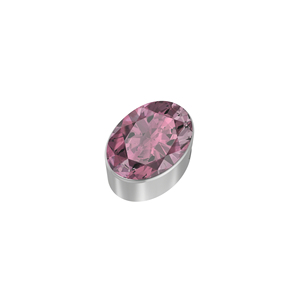 Colgante Deslizante Clásico Unisex de Plata de Ley 925 de Alta Calidad con Turmalina Multicolor, Forma Ovalada y Pera, Cierre de Resorte y Cable Ajustable - Product Image 3