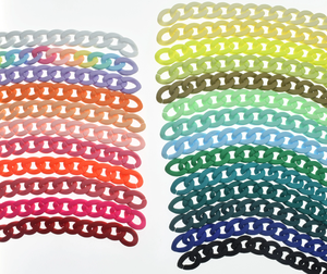 Chaîne de maillons en résine fabriquée à la main, 6 couleurs différentes, accents muraux décoratifs, décoration suspendue artisanale pour la maison - Product Image 5