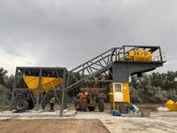 Centrale à béton mobile Zeyu YHZS60 60m³/h, centrale de malaxage compacte et portable pour travaux temporaires et relocalisation facile