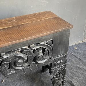 Mejor Colección de Bancos Decorativos Hechos a Mano en Madera Maciza Tallada, Muebles de Estilo Templo Vintage, Arte Antiguo del Himalaya - Product Image 4