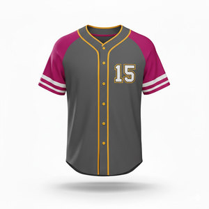 Camiseta de Béisbol Personalizada para Hombre, Corte Regular, Manga Corta, Material Transpirable de Alto Rendimiento, Diseñada para Prácticas Deportivas y Partidos - Product Image 1