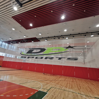 Rideau de séparation personnalisé, rideau de séparation électrique, rideau de séparation pour installations sportives, rideau de séparation suspendu en maille pour terrains