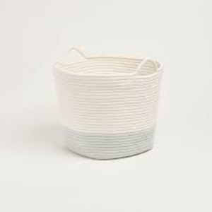 Clothing Organizer Foldable <b>Collapsible</b> Stackable 100% Cotton Woven Eco-Friendly Durable Lightweight Portable Modern Basket - Product Image 3