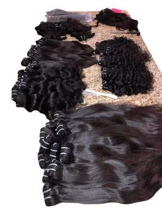 Extensiones de cabello Remy de templo brasileño e indio virgen 100% crudo sin procesar un donante modelo onda Natural - Product Image 5