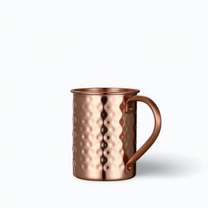 Copper Drinking Cups Set Of 6 Traditional Chinese Design Straight Shape Metal Cup For Kitchen Use - Product Image 3