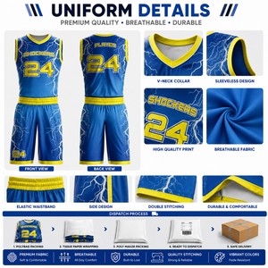 Vêtements de sport à prix bas, uniforme de basket-ball personnalisé avec le nom de l'équipe, ensemble d'uniformes sans manches de haute qualité - Product Image 5