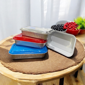 Plateau jetable rectangulaire de conteneur de papier d'aluminium pour le service de nourriture de ligne aérienne à emporter - Product Image 5
