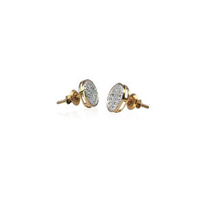 0.22 Cttw Round Cut Natural Diamond <b>Hoop</b> Huggie <b>Earrings</b> for Women in 925 Sterling <b>Silver</b> Prong Setting, 21x4mm - Product Image 2