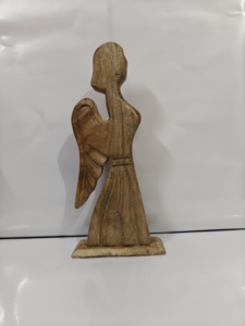 Ángeles de madera, estatuas de madera, figuras de madera - Product Image 5