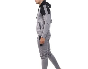Conjunto Deportivo de 2 Piezas para Hombre, Sudadera con Capucha y Pantalones Deportivos de Algodón de Alta Calidad, Unisex, Informal, de Forro Polar para Invierno - Product Image 3