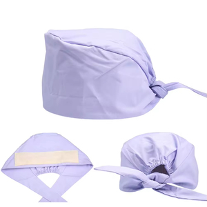 Bonnets de travail unisexes personnalisables pour médecins et infirmières, ajustables, en coton imprimé, avec boutons, pour hôpital - Product Image 2