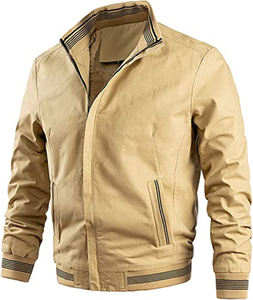 Chaqueta de bombardero de invierno para hombre de gran tamaño, chaquetas de bombardero de Color sólido para hombre, chaqueta de bombardero para hombre - Product Image 3
