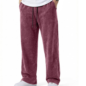 Best Quality Breathable Custom Color And Size <b>Men</b> Acid Wash <b>Trouser</b> New Fashion Hot Sale Streetwear <b>Men</b> Acid Wash <b>Trousers</b> - Product Image 1
