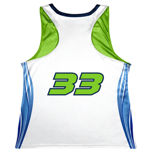 Camisetas de lacrosse de sublimación de ajuste holgado con hombros anchos, camisetas de lacrosse de sublimación de malla pesada para entrenamiento. - Product Image 5