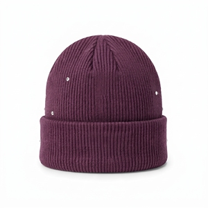 Custom Patch Winter Knitted Beanie Thick <b>Warm</b> <b>Hat</b> Unisex Casual Cuffed Cap Wholesale - Product Image 4