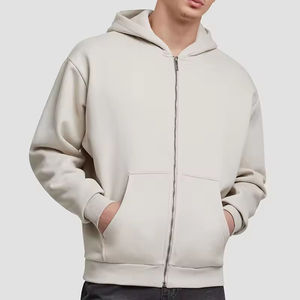 เสื้อฮู้ดซิปผู้ชายแบบมืออาชีพ OEM ODM ปักลายตามสั่ง ผ้าฝ้าย 100% คุณภาพสูง ขายส่ง - Product Image 3