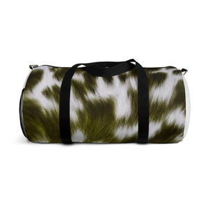 Sac de week-end en cuir de vache véritable pour hommes et femmes, sac de voyage en cuir avec poils de vache, grand sac de voyage en cuir de vache - Product Image 1