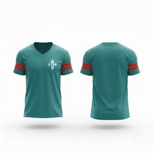 เสื้อเจอร์ซีย์อเมริกันฟุตบอลคุณภาพสูงสำหรับผู้ชาย คอวี ผลิตจากโพลีเอสเตอร์ 100% ระบายอากาศได้ดี แห้งเร็ว เหมาะสำหรับฤดูร้อน โดย RIVIAN ATLANTIC - Product Image 1