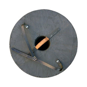 Bouclier en bois inspiré de l'ère viking, bouclier rond artisanal pour costumes historiques, jeux de rôle et décoration murale - Product Image 3