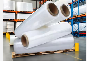 High Quality Transparent Plastic LLDPE <b>Stretch</b> Wrap Soft Food Grade Shrink Pallet Wrap for Juice Pallets - Product Image 4