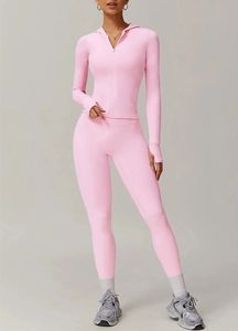 Conjunto de Yoga Reversible de Cintura Alta para Mujer, Tallas Grandes, Transpirable, de Manga Larga, Ropa Deportiva para Gimnasio y Entrenamiento - Product Image 2