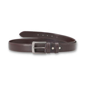 Cinturón de Cuero para Hombre JULUN, Color Marrón Oscuro, Hebilla de Cobre Sólido, Cuero Vacuno de Grano Completo, Cinturón Casual para Jeans, 35 mm, Impermeable, Ecológico - Product Image 1