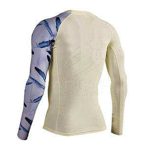 Camiseta de Entrenamiento para Hombre, Sublimada, Transpirable, Resistente a Desgarros, Material de Spandex y Nailon, con Parches Personalizados - Product Image 2