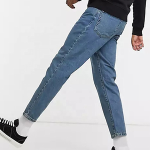 Vente en gros de jeans pour hommes, nouveaux modèles tendance, amples, droits, délavés, décontractés, personnalisés, en denim de qualité supérieure - Product Image 2