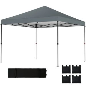 Gazebo Pop-Up Grigio Scuro, Tenda Portatile Facile da Usare - Product Image 5