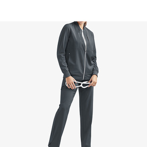 Hot Sale Nursing Jacket Unisex Zipper Pockets <b>Scrub</b> Jackets - Product Image 3