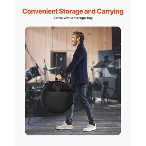 Set di 6 Piatti in Lega per Batteria, Include Hi-Hat da 14 Pollici, Crash da 16 Pollici, Crash da 18 Pollici, Gong da 20 Pollici - Product Image 6