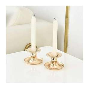 Support de bougie vintage en métal doré pour mariages, événements festifs, support de bougie en fer fait main de luxe pour la décoration de la maison, décoration de table - Product Image 5