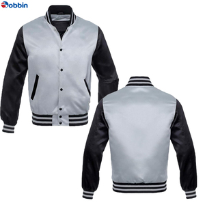 Good Design Unisex <b>Baseball</b> Varsity <b>Jacket</b> Plus Size Letterman College Winter 100% Silk Quick Dry Windproof Casual Solid Color - Product Image 2