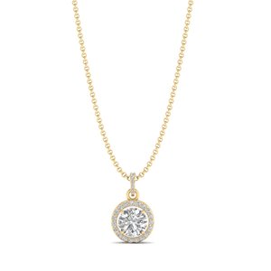 REYES Collar de Plata de Ley 925 de Alta Calidad con Moissanita de Corte Redondo de 3.22 Quilates, Joyería de Lujo para Mujer, Regalo de Aniversario - Product Image 1