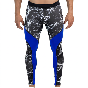 Leggings de Compresión Largos para Hombre con Estampado, Cintura Elástica, Pantalones Deportivos de Spandex y Nailon - Product Image 3