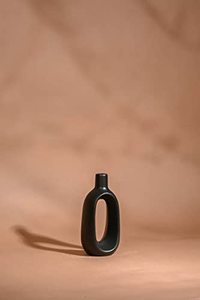 Vase de table moderne en céramique émaillée Grenade Rose, 4-8 pouces, durable, pour la maison, le bureau et la décoration de mariage - Product Image 4
