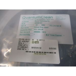 TEL 003521TQ-12912 แหวนกันรั่ว, ชิ้นส่วนอะไหล่, ควอตซ์ - อุปกรณ์และอะไหล่เซมิคอนดักเตอร์ระดับโลกที่เชื่อถือได้ - Product Image 3