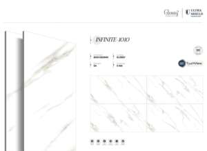 Carreaux de porcelaine brillants de luxe, modernes et de grande taille, dimensions 800x1600, 1200x1800, 750x1500 mm, pour usage commercial et résidentiel - Product Image 5