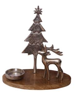 Christmas Aluminum Handmade Candle Holder Graceful Holiday Centerpiece <b>for</b> Dining <b>Tables</b> <b>Fireplace</b> Mantels Home Decoration - Product Image 1