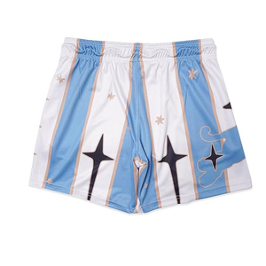 กางเกงบาสเก็ตบอลตาข่ายผู้ชาย เอวยางยืด มีเชือกผูก กระเป๋าข้าง พิมพ์ลายดิจิตอล 3 มิติ แบบซับลิเมชั่น จากผู้ผลิต - Product Image 2