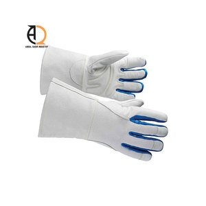 Welding <b>Gloves</b> Safety Leather Heat Resistant Protective <b>Gloves</b> - Product Image 3