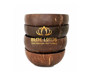 ชุดชามเปลือกมะพร้าวขัดเงา BLOE LOTUS ทำด้วยมือ สไตล์คลาสสิก สำหรับงานเลี้ยงและใช้ในบ้าน ใช้แล้วทิ้ง เป็นมิตรกับสิ่งแวดล้อม - Product Image 2