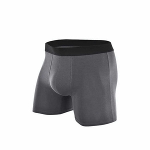 Shorts de compression pour homme bleu marine, taille mi-haute, ceinture élastique, respirants, en coton tricoté et élasthanne, décontractés - Product Image 2