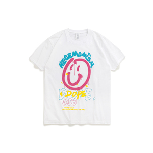 Hegemonismo Dope # Camiseta Negra de Estilo Urbano para Hombre, Manga Corta, Cuello Redondo, Corte Regular, Tela de Rizo, Transpirable - Product Image 2